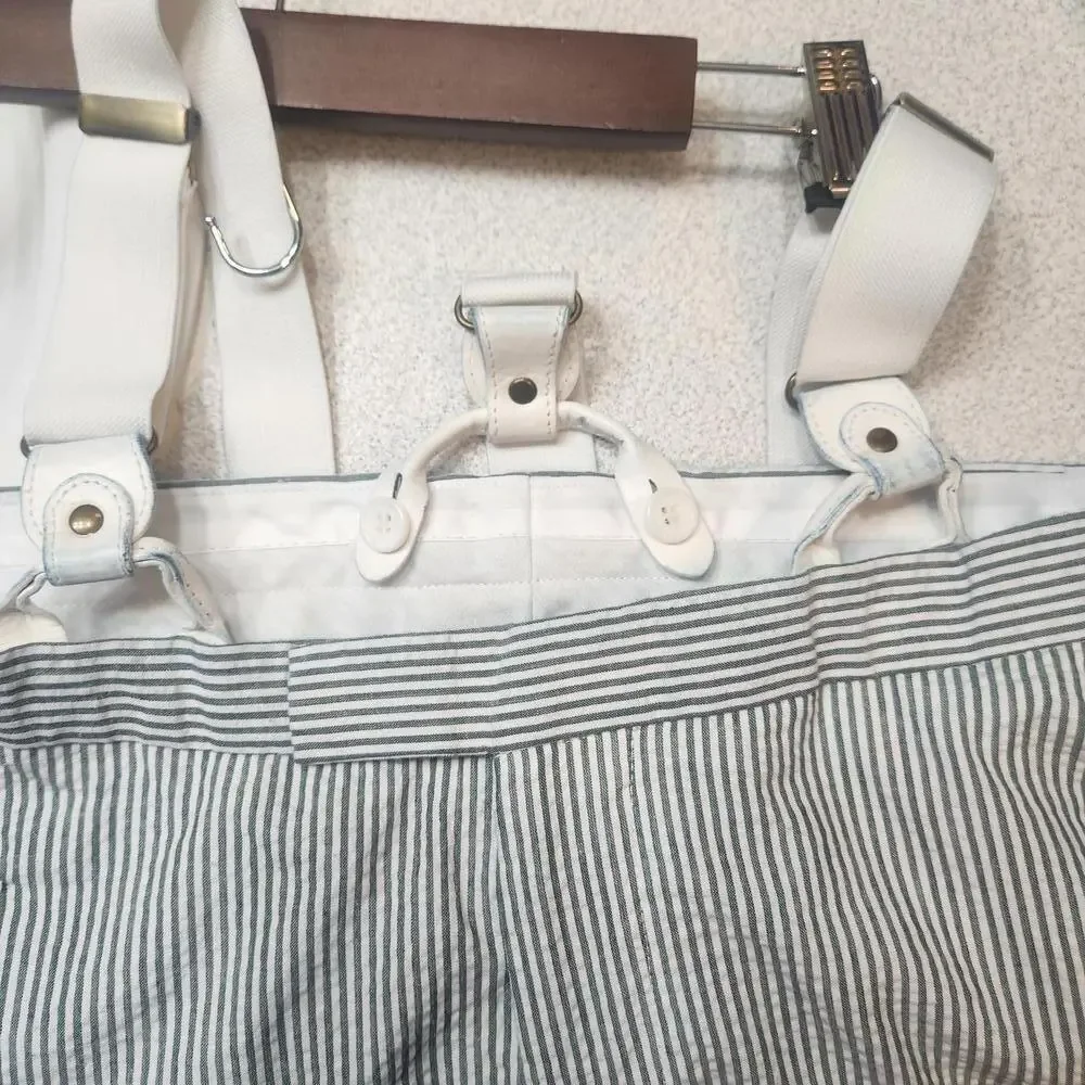 EDGE by W.O. NY Slim Fit Striped Pants with Suspenders 31x32